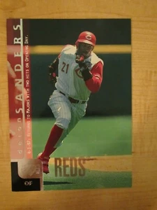Deion Sanders 1997 5x7 béisbol Upper Deck #67 Cincinnati Reds/Dallas Cowboys - Imagen 1 de 2