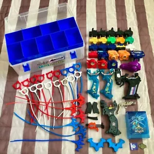 Bakuten Shoot Bayblade Shooter Winder set lot Bulk Sale Tool Box - Picture 1 of 20