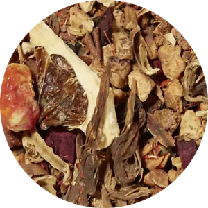 Sweet-tart ampoule (pear-type bitter liqueur note) tea mixture fruits - Picture 1 of 8