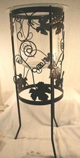 Partylite Grapeleaf Seville 3-wick Candle Holder Stand W/ Original Glass Insert