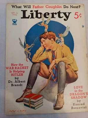 Liberty Magazine Sep 15 1934 3 Page Hitler Article Erle Stanley Gardner  Foto 1 de 4