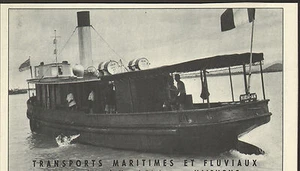VIETNAM HAIPHONG PUBLICITE TRANSPORTS MARITIMES ET FLUVIAUX BATEAUX 1953 - Imagen 1 de 1