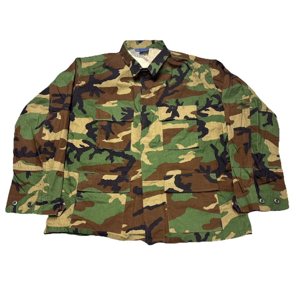 Propper Woodland Camo BDU Tactical Military Uniform 4Pocket Coat Size XL / R - Image 1 of 4