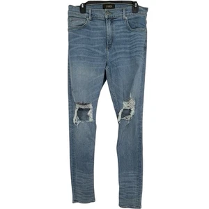 ORO Los Angeles Distressed Ripped Skinny Jeans Light Wash Denim Herren 32 - Bild 1 von 13