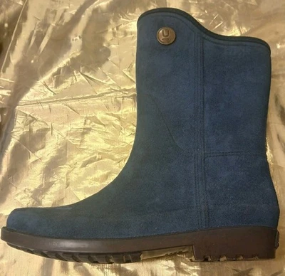 BOTAS ULÄN RAINY STEPS para Mujer Azul Marino Gamuza Talla 8 Usadas Antideslizantes Foto 1 de 4