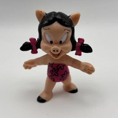 Vintage ✅ Petunia Pig Pvc Figurine Toy Warner Bros Cake Topper 2.5" ✅ 1991 McD’s - Image 1 of 4