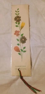 Flowers From The Holy Land Bookmark Jerusalem In Plastic Sleeve - Foto 1 di 2