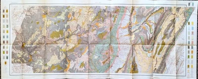 1907  JOHNSTOWN - PENNSYLVANIA Map ORIGINAL  HUGE (45 X 18)  Dept Agriculture - Image 1 of 4
