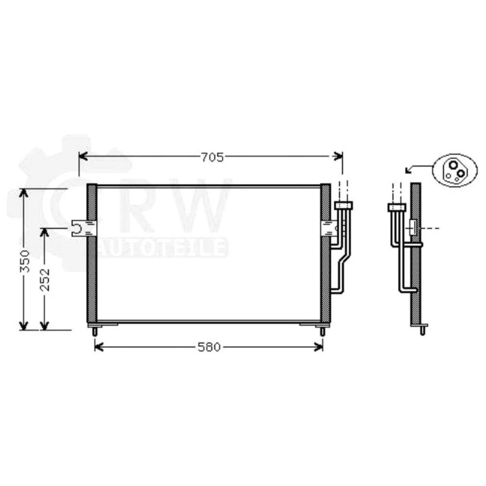 Condensador Aire Acondicionado para Mitsubishi Carisma Sedán - Imagen 1 de 1
