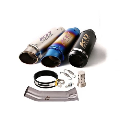 Slip Exhaust Tips Mid Link Pipe For Ducati Hypermotard 821 Hyperstrada 2013-2018 - Image 1 of 4