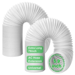2 Pack Portable Air Conditioner Exhaust Vent Hose, Universal Flexible AC Hose... - Picture 1 of 7