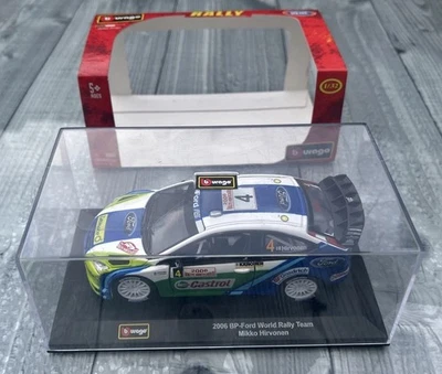 Bburago Ford Focus RS WRC 2006 Monte Carlo Rally Miki Hirvonen #4 Boxed 1:32 - Image 1 of 4
