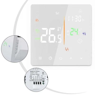 WIFI Touch Screen Heating Control Device with Humidity Tracking Capability - Image 1 of 4
