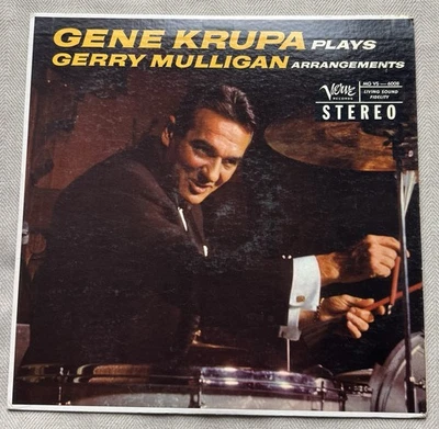 Gene Krupa - Plays Gerry Mulligan Arrangements LP Vinyl - Verve MGV5 6008 - Image 1 of 4