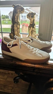 Zapatilla deportiva Rothy's para mujer con cordones talla 11 ciruela baya hueso crema Foto 1 de 4