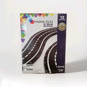 MAGNA-TILES XTRAS: Roads 12 Piece Magnetic Construction Set - Picture 1 of 3