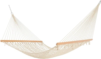 Castaway Living 13 pies Hamaca de cuerda de algodón tejida a mano tradicional doble - 2 por Foto 1 de 4