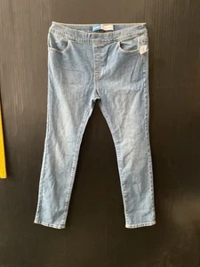 Old Navy Jegging Skinny Stretch Pull On Blue Jeans Size Xl - Picture 1 of 7