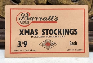 Barratt's Vintage Label Ephemera - Hecho en Madera Verde - B&Co Londres Inglaterra - Imagen 1 de 2