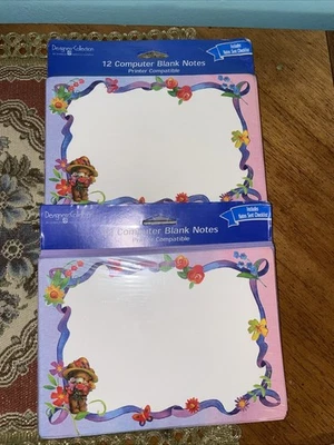 2-12 paquetes de notas en blanco para computadora con sobres Foto 1 de 3