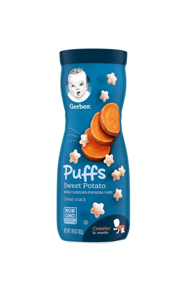 Gerber Graduates Puffs Sweet Potato Cereal Snack 1.48 Oz