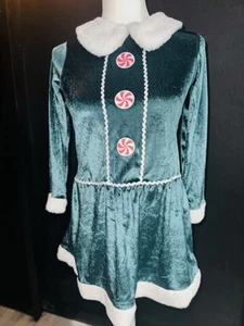 Girls Holiday Elf Dresses - Picture 1 of 3
