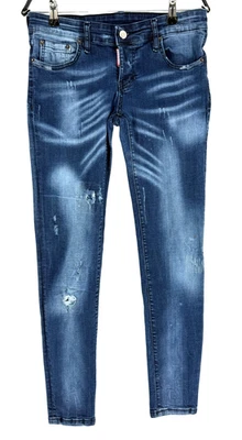 DSQUARED 2 Women Denim Straight Leg Jeans Size 40 W30 L29 - Image 1 of 4