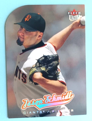 Fleer Ultra Jason Schmidt 2005 #199 medallón de platino n.º #/50 gigantes de San Fran Foto 1 de 3