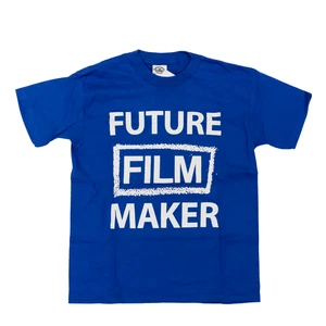 Future Film Maker Shirt Youth Medium Blue Tee Delta Pro Weight New With Tags - Picture 1 of 4