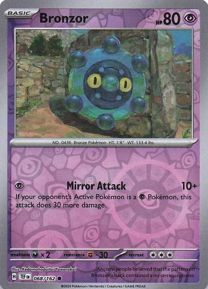 Bronzor - SV05: Temporal Forces 068/162- NM - Reverse Holo - Image 1 of 2