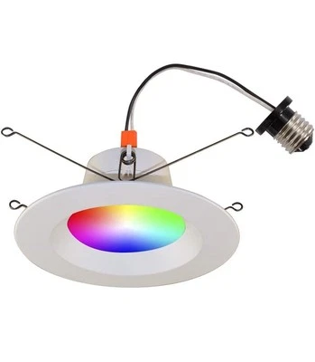 D-7. Bazz Smart Home 6in. WiFi RGB LED Recessed Light Conversion Kit - Image 1 of 4