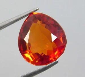 Certified 18.50 Ct Pear, Beautiful Quality Gemstone Unheated Orange Spinel_Burma - Picture 1 of 5