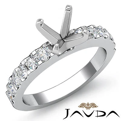 Multi Shape Semi Mount Prong Set Diamond Engagement Ring 14k White Gold 0.47Ctw - Image 1 of 4
