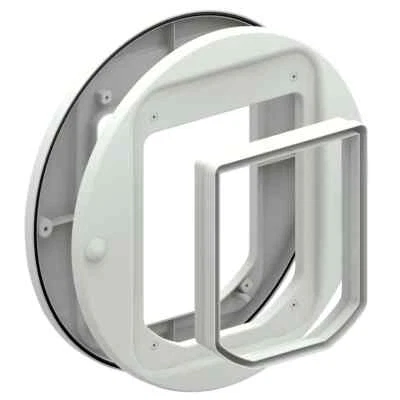 Cat Mate Wand & Glas Adapter Kit 361W weiß - zur Verwendung mit Katzenklappen: 360 359 358