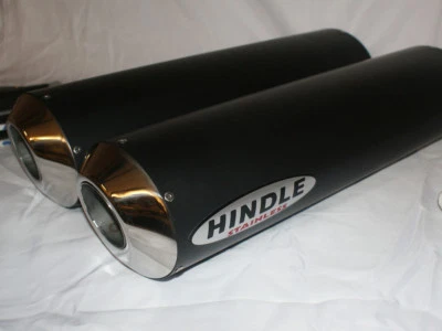 Conjunto de silenciador furtivo Hindle 16x2 oval Undertail cerâmica preta - NGPS162OVUY - Imagem 1 de 2