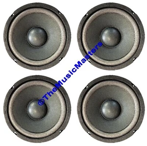 (4) Repuesto de gabinete de altavoz de 4 ohmios WOOFER de audio para automóvil de 6,5 pulgadas - Imagen 1 de 12