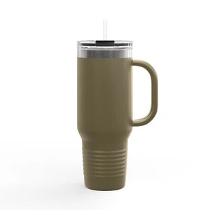 Thermo Travel Mug - 40oz Rot mit Strohhalm - Bild 1 von 19