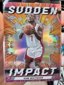 2023-2024 Topps Chrome Cam Whitmore Sudden Impact Refractor Rookie Card - Picture 1 of 2