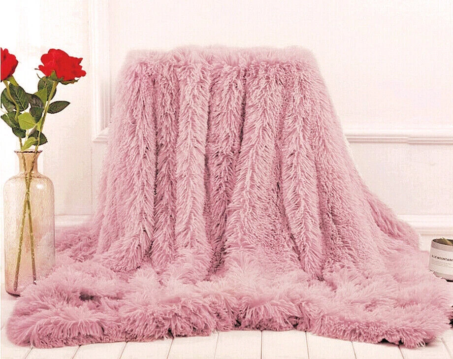 Kuscheldecke Wohndecke Tagesdecke 160x200/200x220/220x240 Felloptik Fellimmitat - Bild 1 von 3