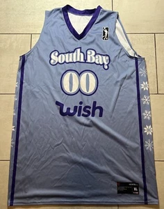 NBA G League South Bay Lakers Christmas Game Jersey #00 Blank Blue Size XL - Picture 1 of 4