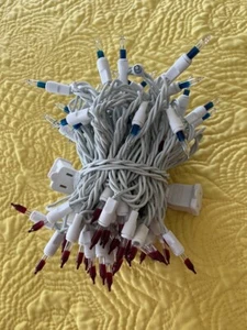 100 Count Red White Blue Patriotic 4th of July Lights See video! - Picture 1 of 2