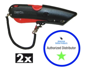 2 each Easy Cut 1000 RED Safety Box Cutter Knife Unit; EasyCut holster Lanyard - Picture 1 of 1
