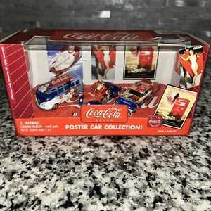 Vintage Johnny Lightning 2003 Coca-Cola 1:64 Diecast Poster Car Collection NIB - Picture 1 of 5