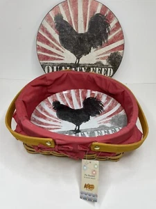Cracker Barrel Pie Basket With Plate By Susan Winget - Picture 1 of 4