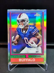 Topps Chrome Football 2024 Keon Coleman "Topps 1974" Refractor #74TF-6 - Picture 1 of 2