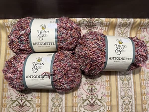 Garn Biene Antoinette rosa Locher Knäuel 62 Yards je bunt Menge 3 - Bild 1 von 9