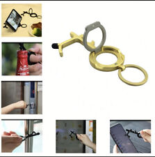 No Touch Zinc Alloy Antimicrobial Hand Multi-Tool, Door and Bottle Opener 
