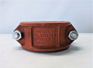 Victaulic 4" Style 90 Plain-Lock Rohrkupplung mit Schrauben & Dichtung - Bild 1 von 10