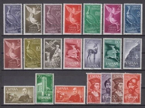 SAHARA ESPAÑOL 1961 AÑO COMPLETO SET CON TODOS LOS SELLOS COMO NUEVO MNH Foto 1 de 1