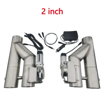 51mm Elektrisch Auspuff Doppel-Ventil,Doppel-Klappensteuerventil,Fernsteuerung - Image 1 of 4